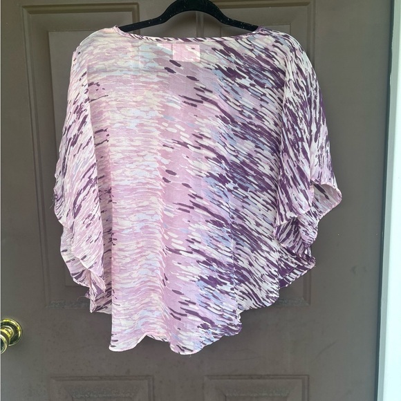 Passport Pink and Purple Poncho - Picture 3 of 3